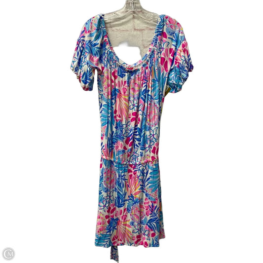 Romper Designer By Lilly Pulitzer In Blue & Pink, Size: Xl