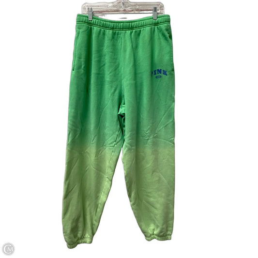 Athletic Pants By Pink In Green, Size: L