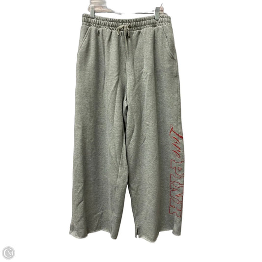 Athletic Pants By Pink In Grey, Size: M