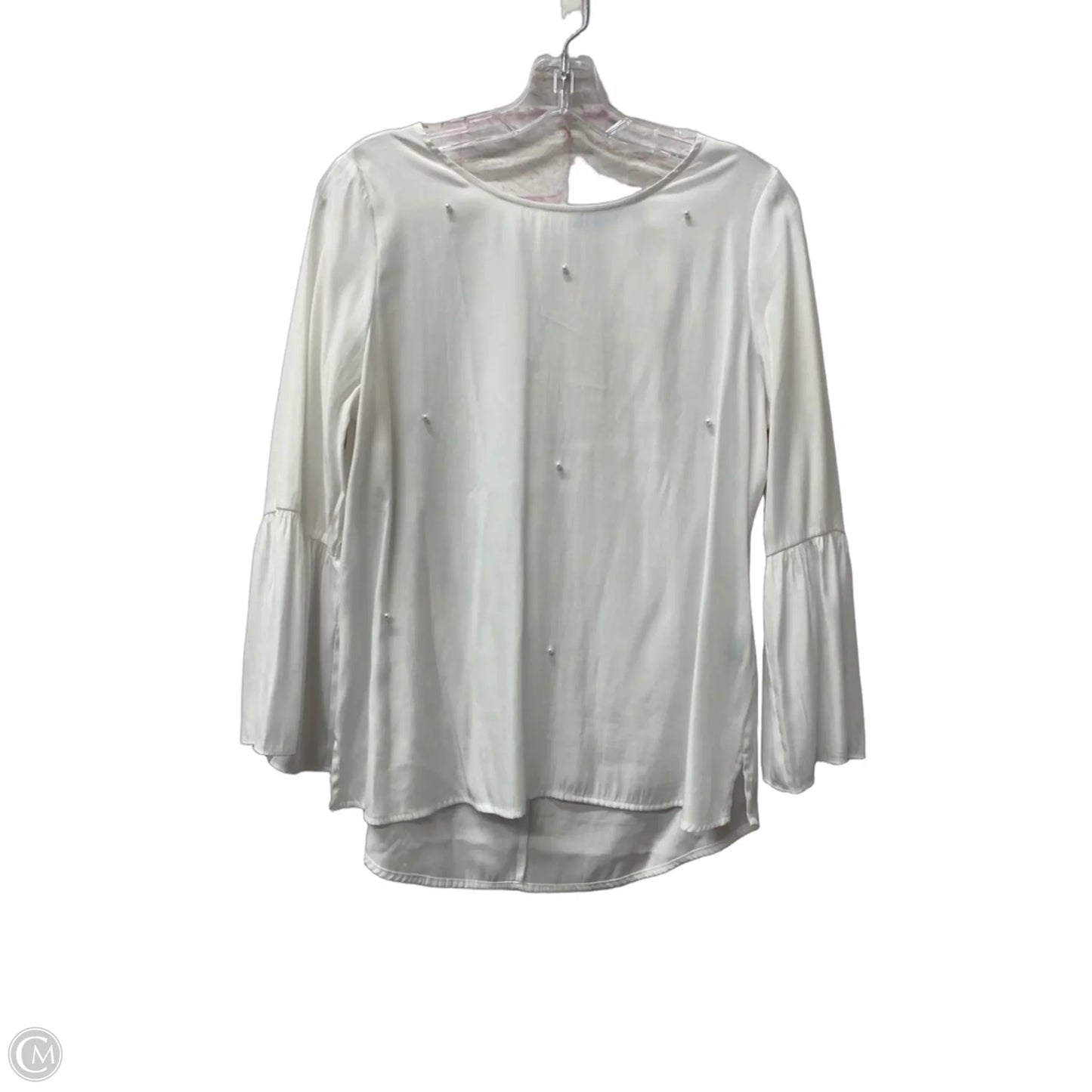Top Long Sleeve By Apt 9 In White, Size: M