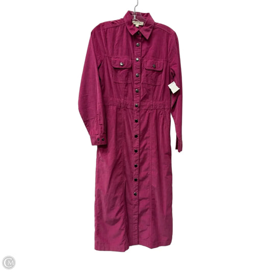 Dress Casual Midi By Loft In Pink, Size: Xs