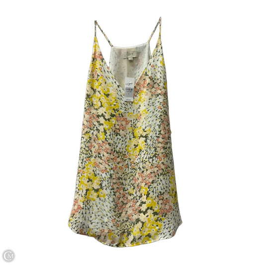 Top Sleeveless By Loft In Yellow, Size: S