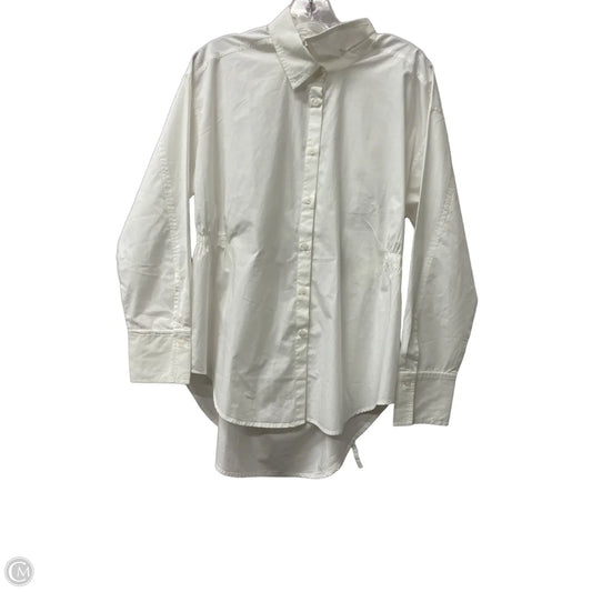 Top Long Sleeve By Loft In White, Size: M