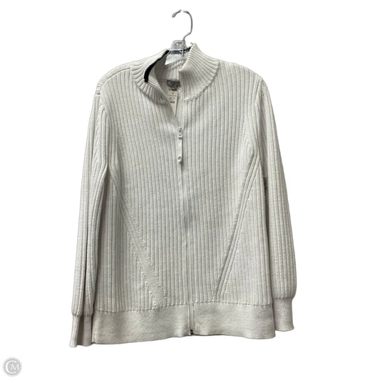 Sweater By Talbots In White, Size: M