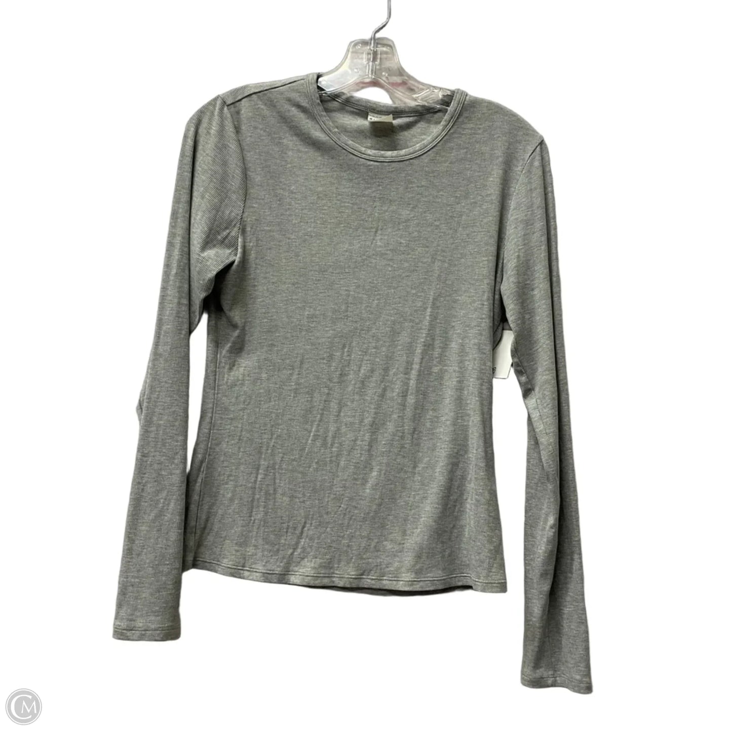 Top Long Sleeve Athletic By Athleta In Grey, Size: M