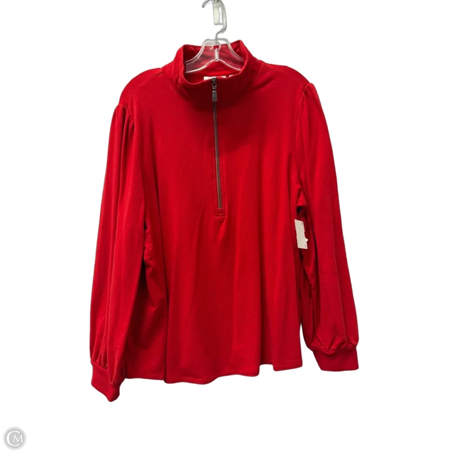 Top Long Sleeve By Chicos In Red, Size: Xl