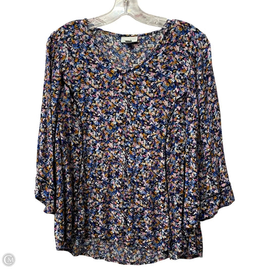 Top 3/4 Sleeve By J. Jill In Multi-colored, Size: S
