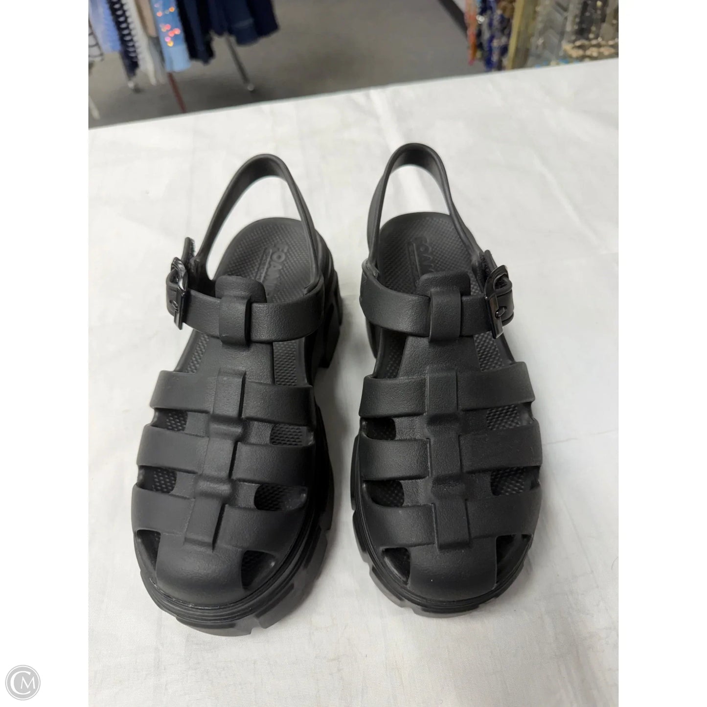 Sandals Heels Platform By Skechers In Black, Size: 7