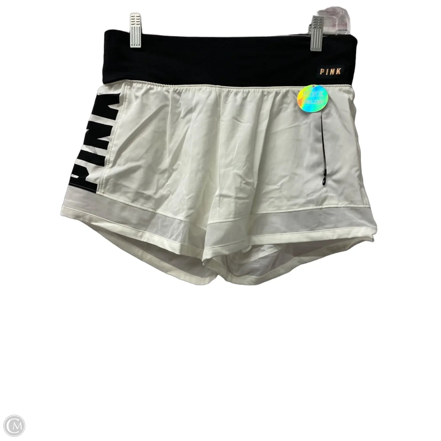 Athletic Shorts By Pink In White, Size: M