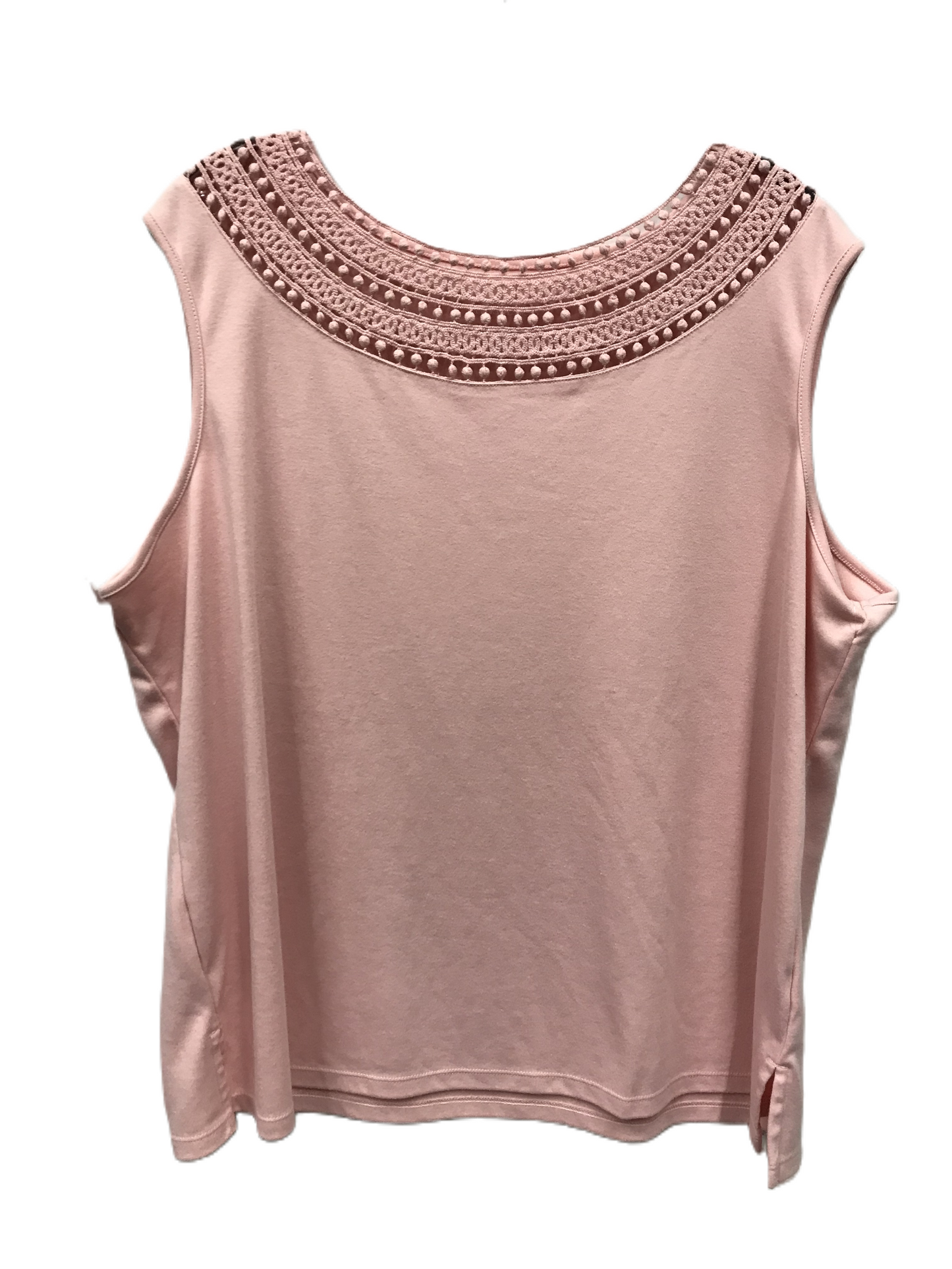Pink Top Sleeveless By drapers and damons , Size: 2x