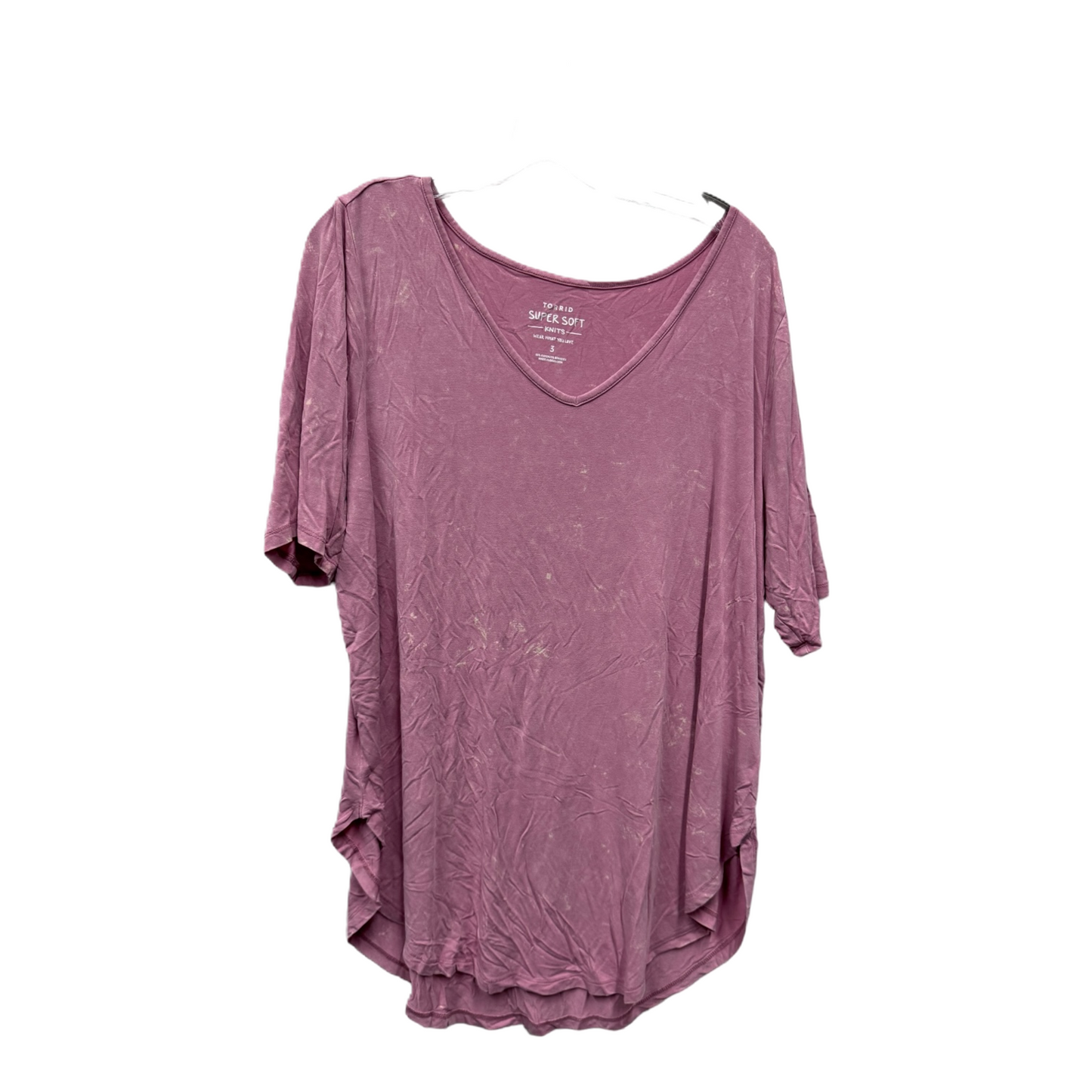 Pink Top Short Sleeve By Torrid, Size: 3x