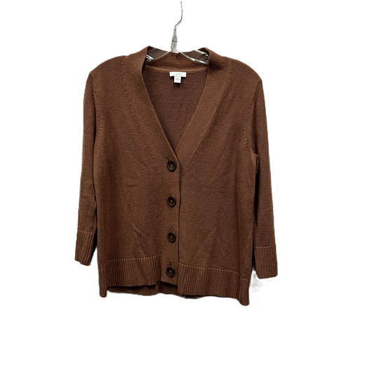 Sweater Cardigan By J. Jill In Brown, Size: S