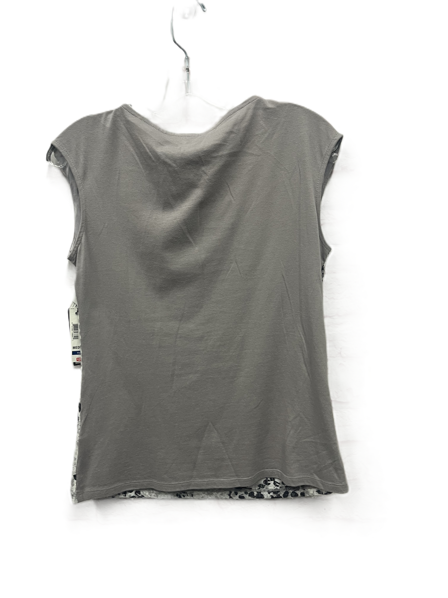 Top Sleeveless By Liz Claiborne In Grey, Size: Mp