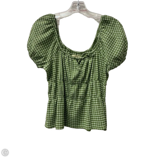 Top Short Sleeve By Madewell In Green, Size: M