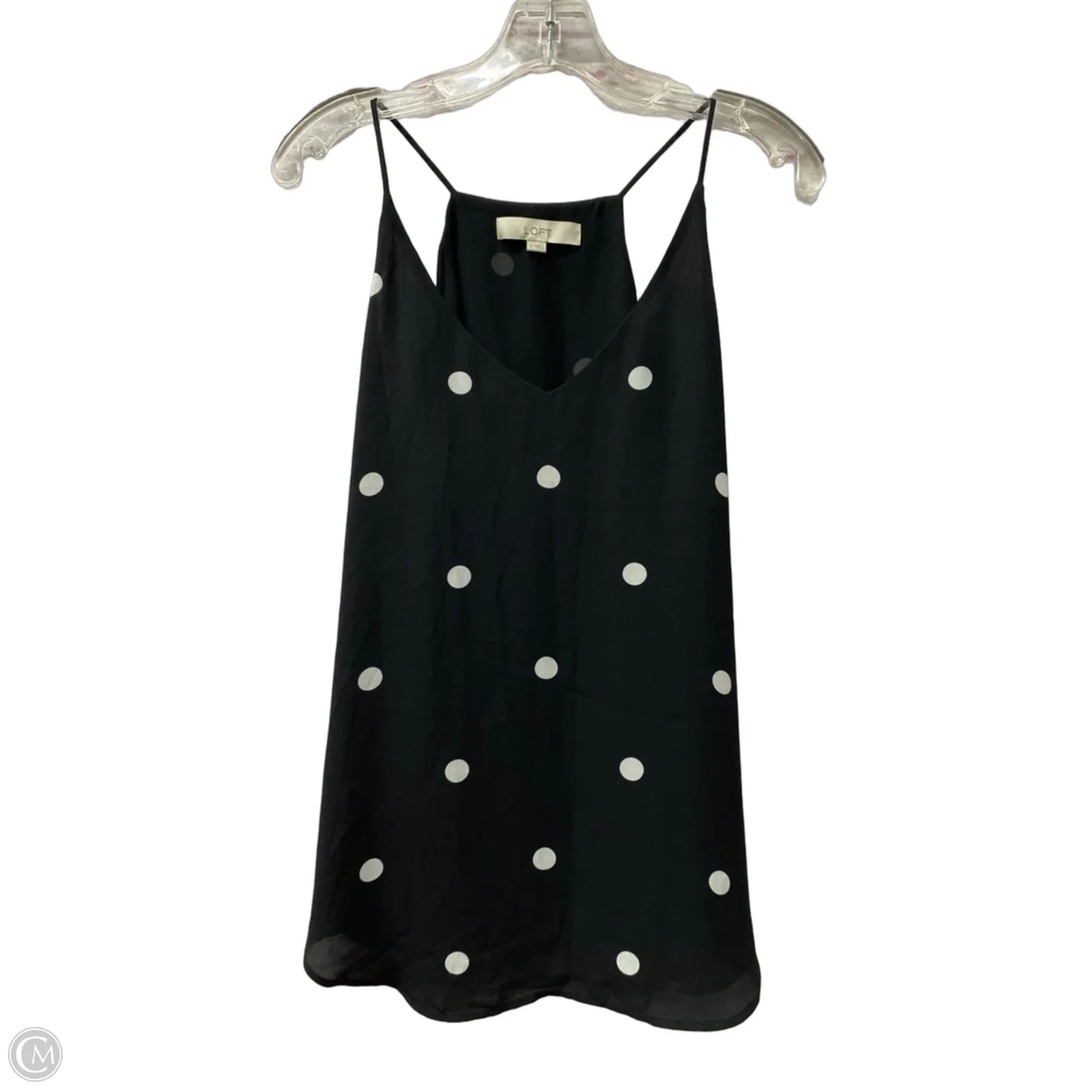 Top Sleeveless By Loft In Black, Size: M