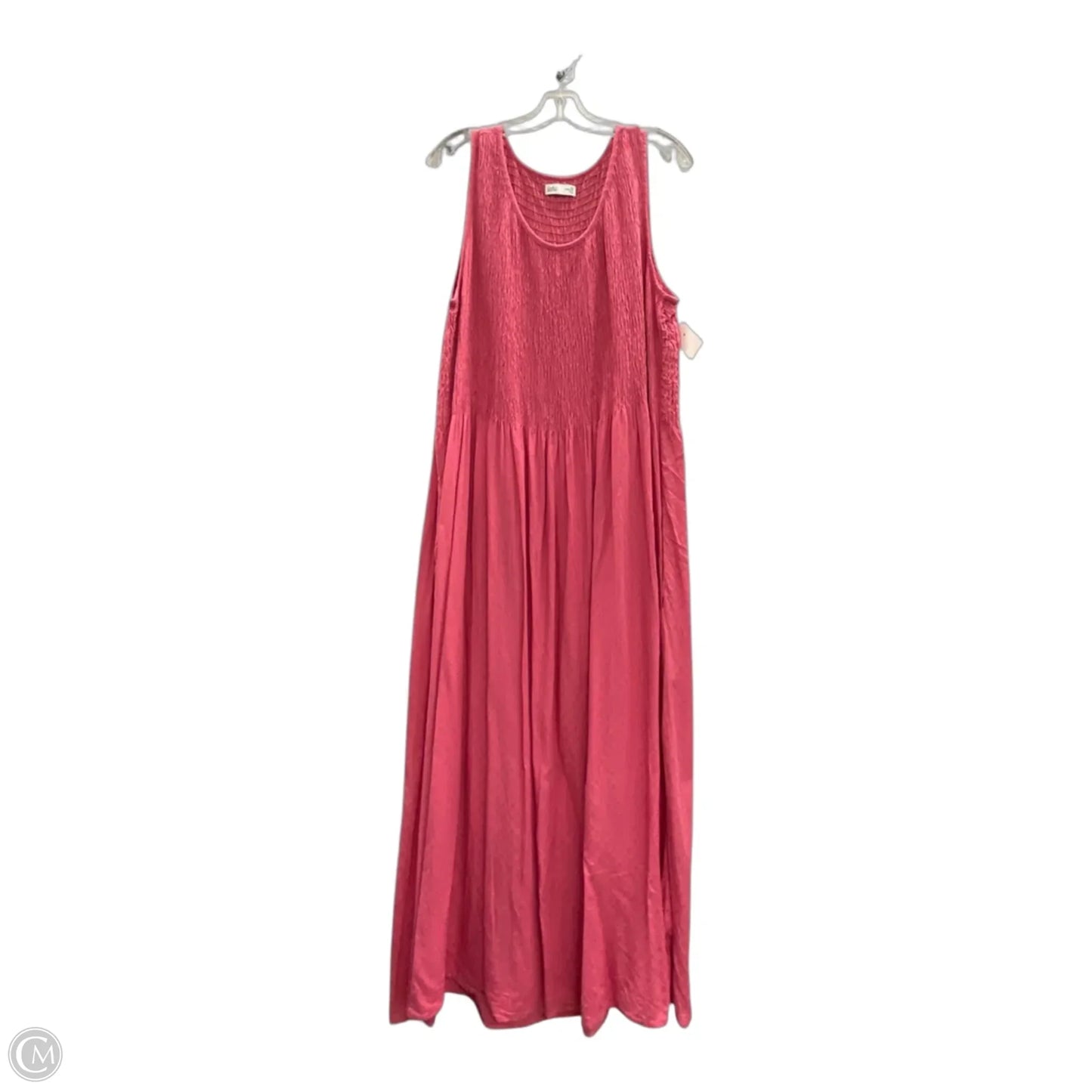 Dress Casual Midi By Croft And Barrow In Pink, Size: 2x