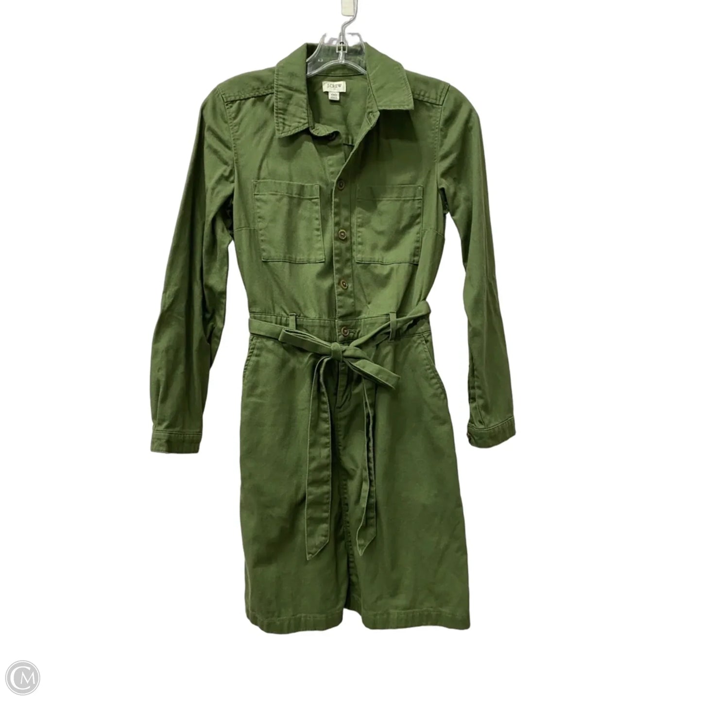 Dress Work By J. Crew In Green, Size: Xxs