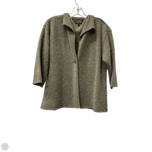 Sweater Cardigan By Eileen Fisher In Taupe, Size: S