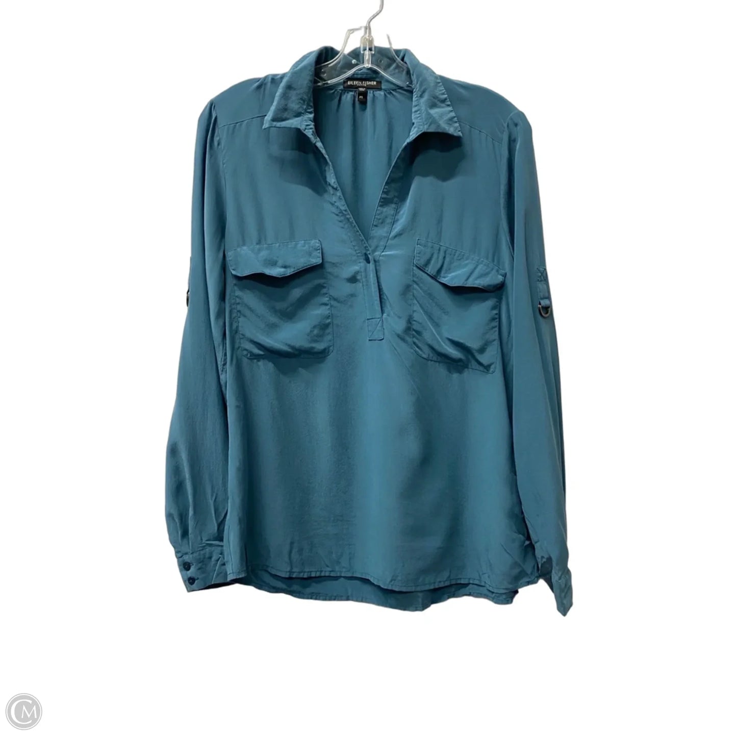 Top Long Sleeve By Eileen Fisher In Blue, Size: Sp