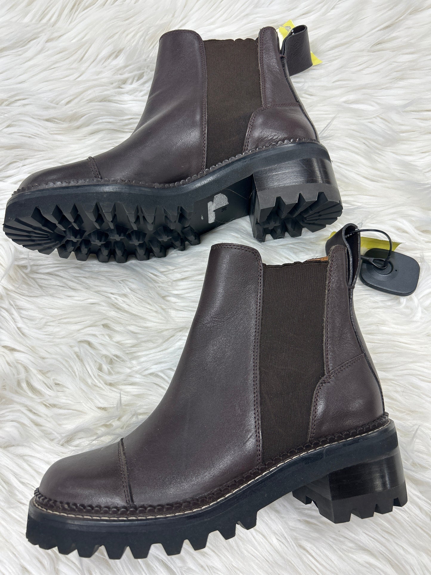 Boots Designer By See By Chloe In Brown, Size:6