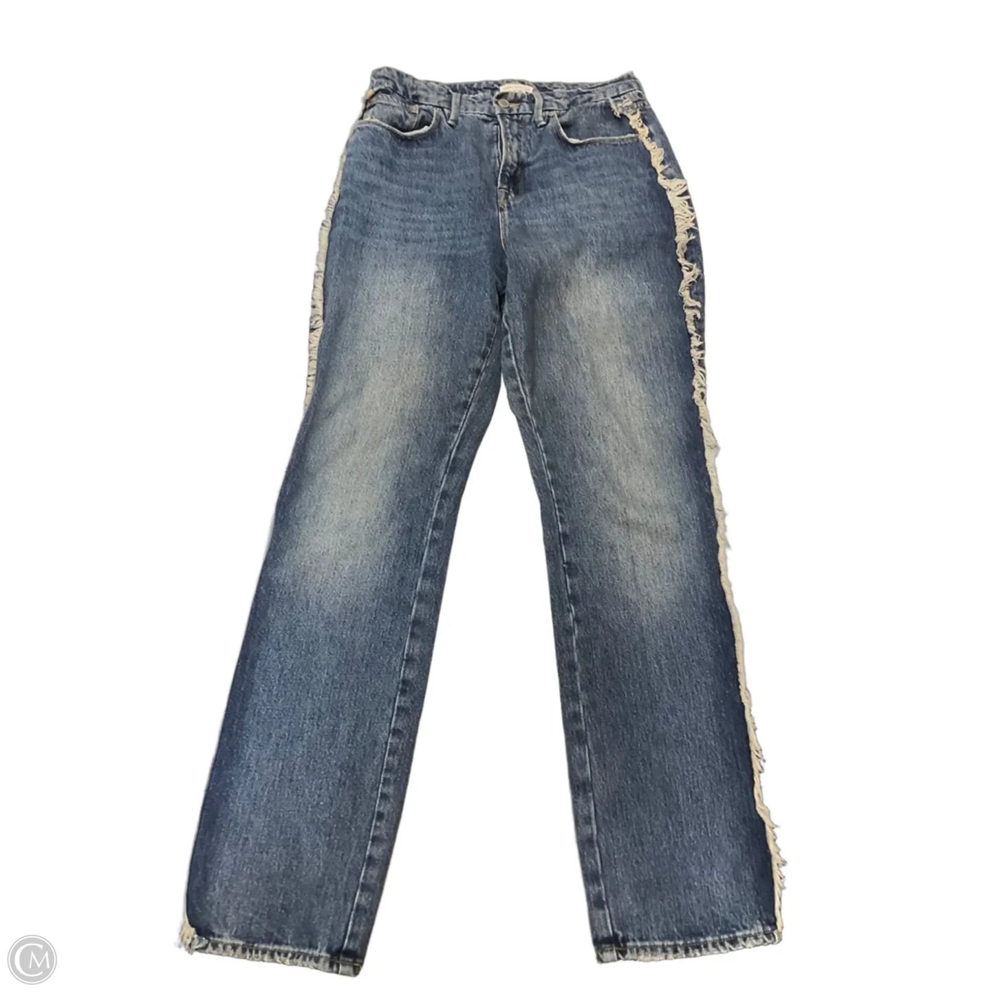 Jeans Straight By Good American In Blue Denim, Size: 6