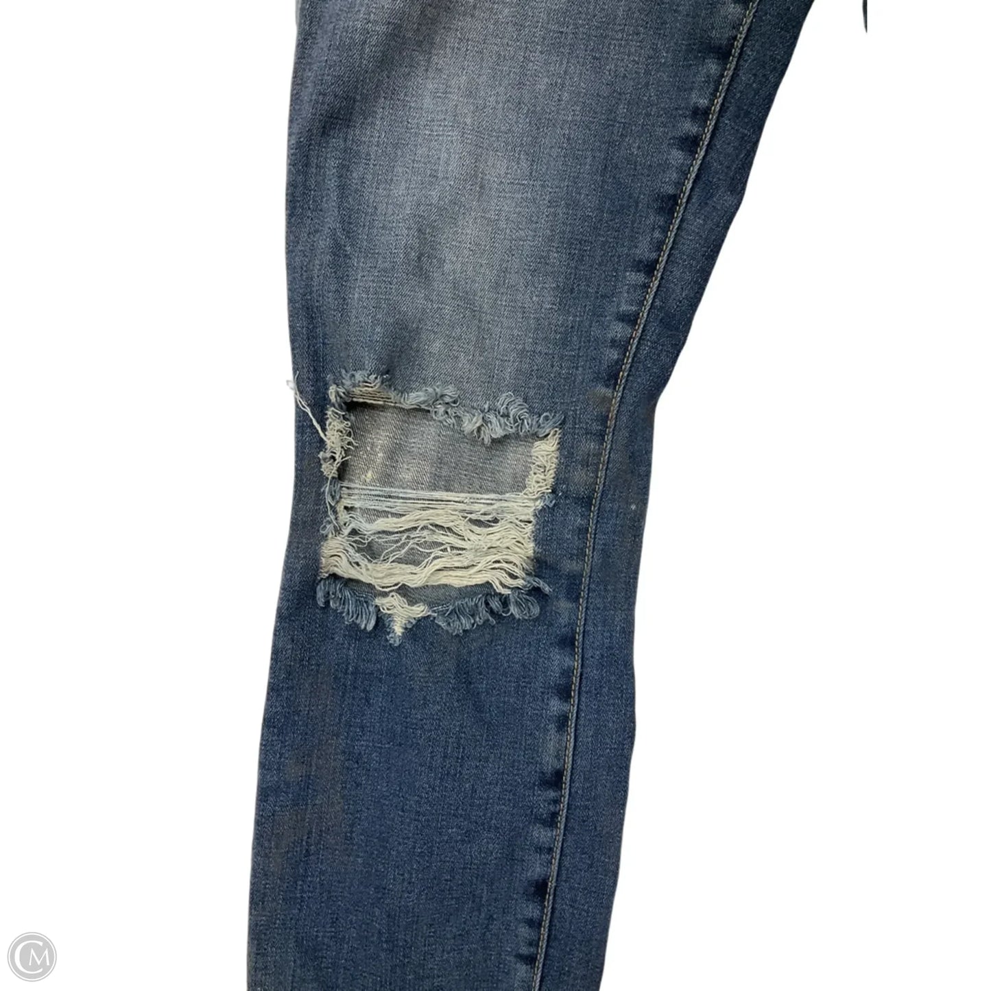 Jeans Skinny By Good American In Blue Denim, Size: 4
