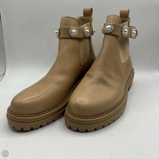 Boots Ankle Flats By Copper Key In Beige, Size: 8