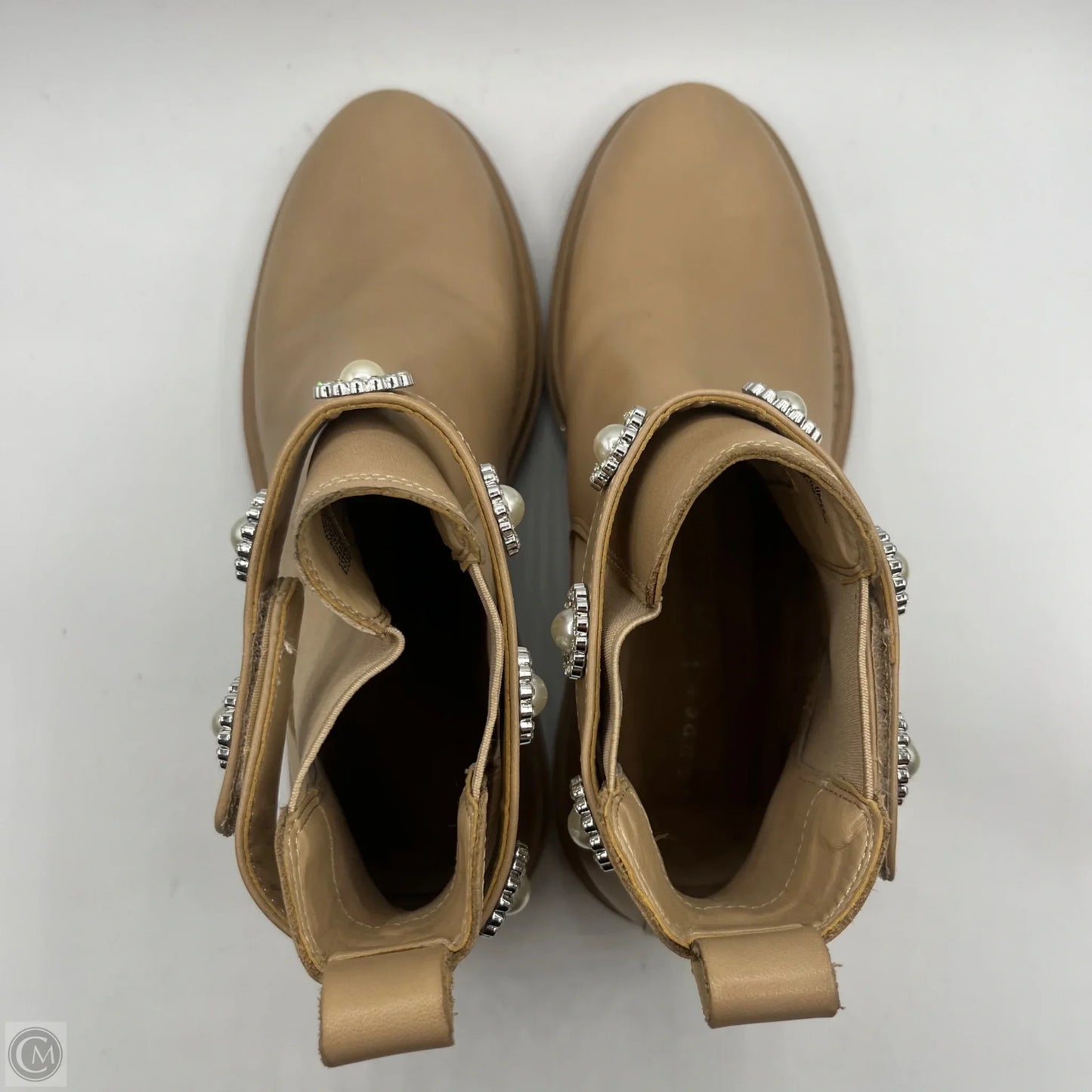 Boots Ankle Flats By Copper Key In Beige, Size: 8