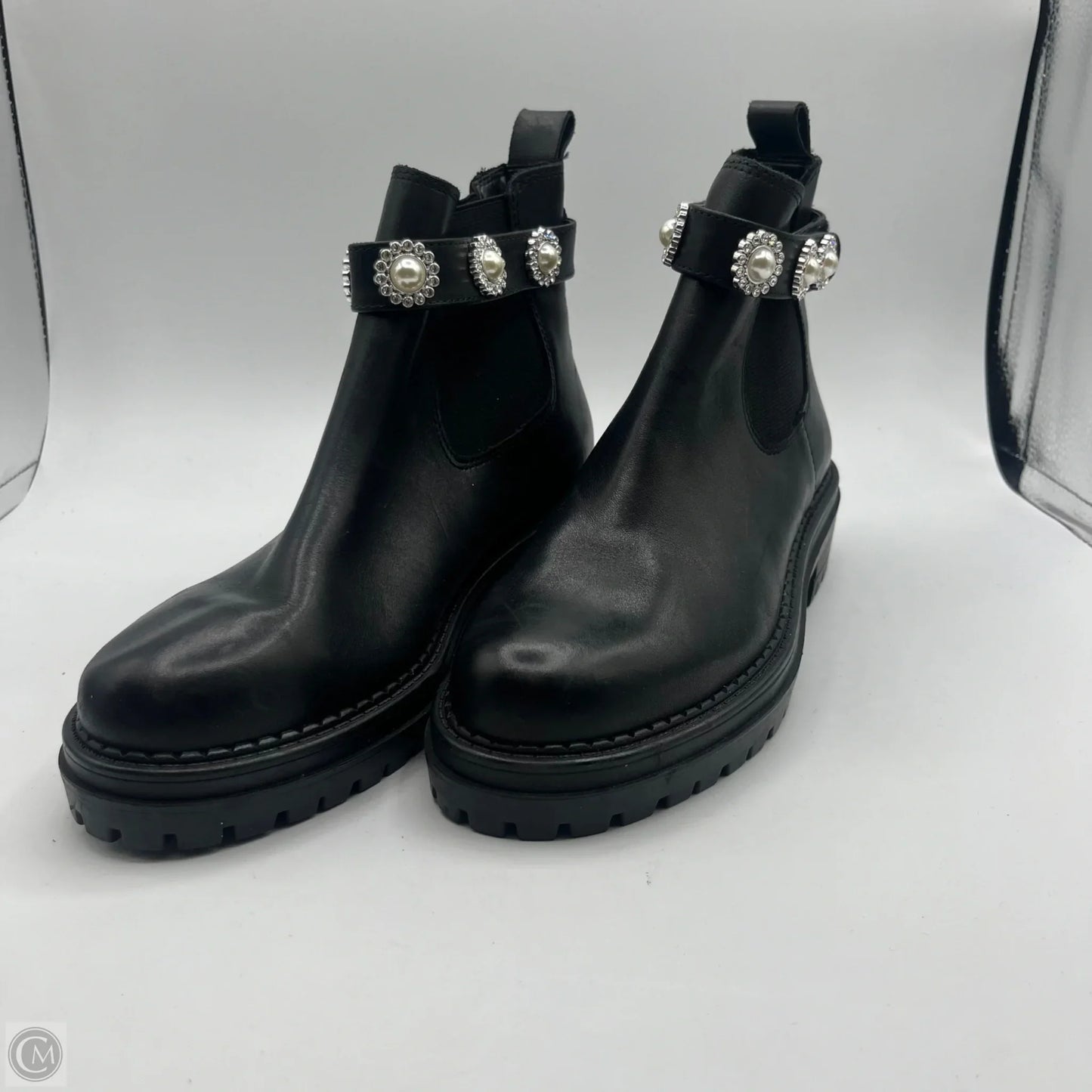 Boots Ankle Flats By Copper Key In Black, Size: 8