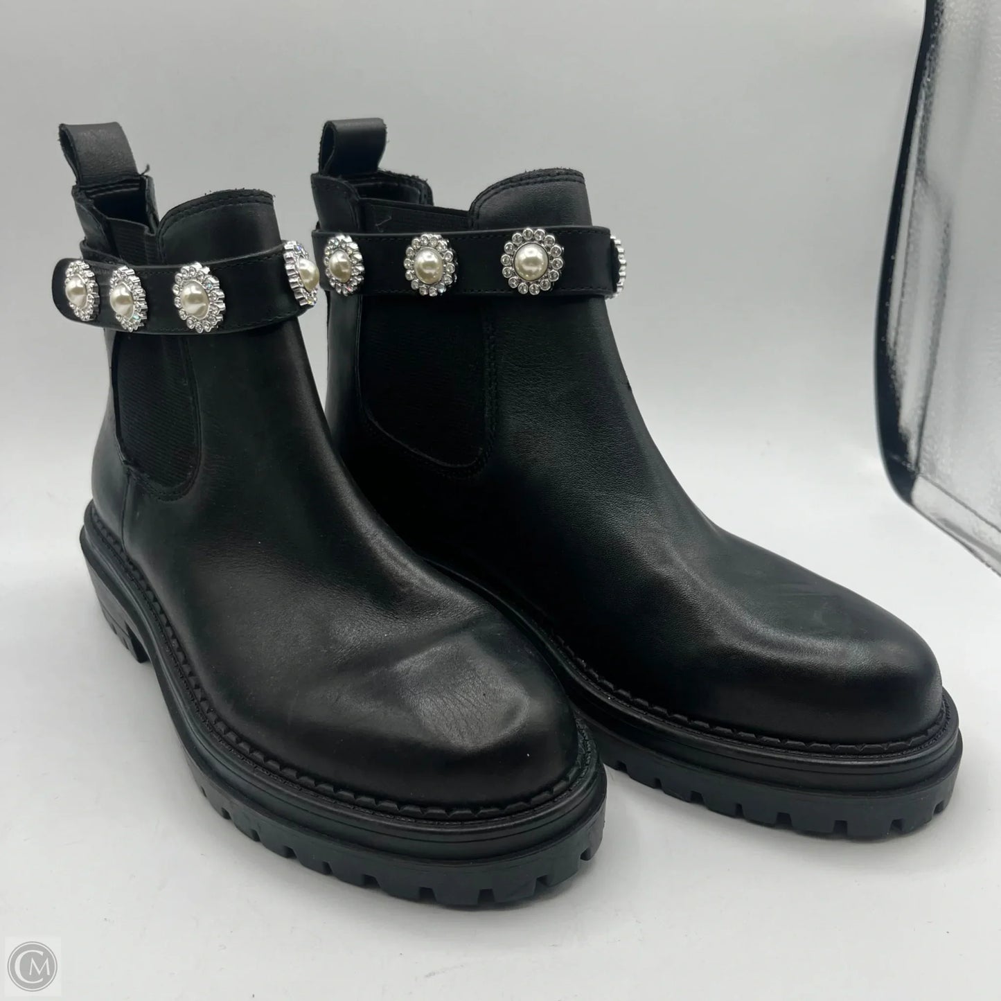 Boots Ankle Flats By Copper Key In Black, Size: 8