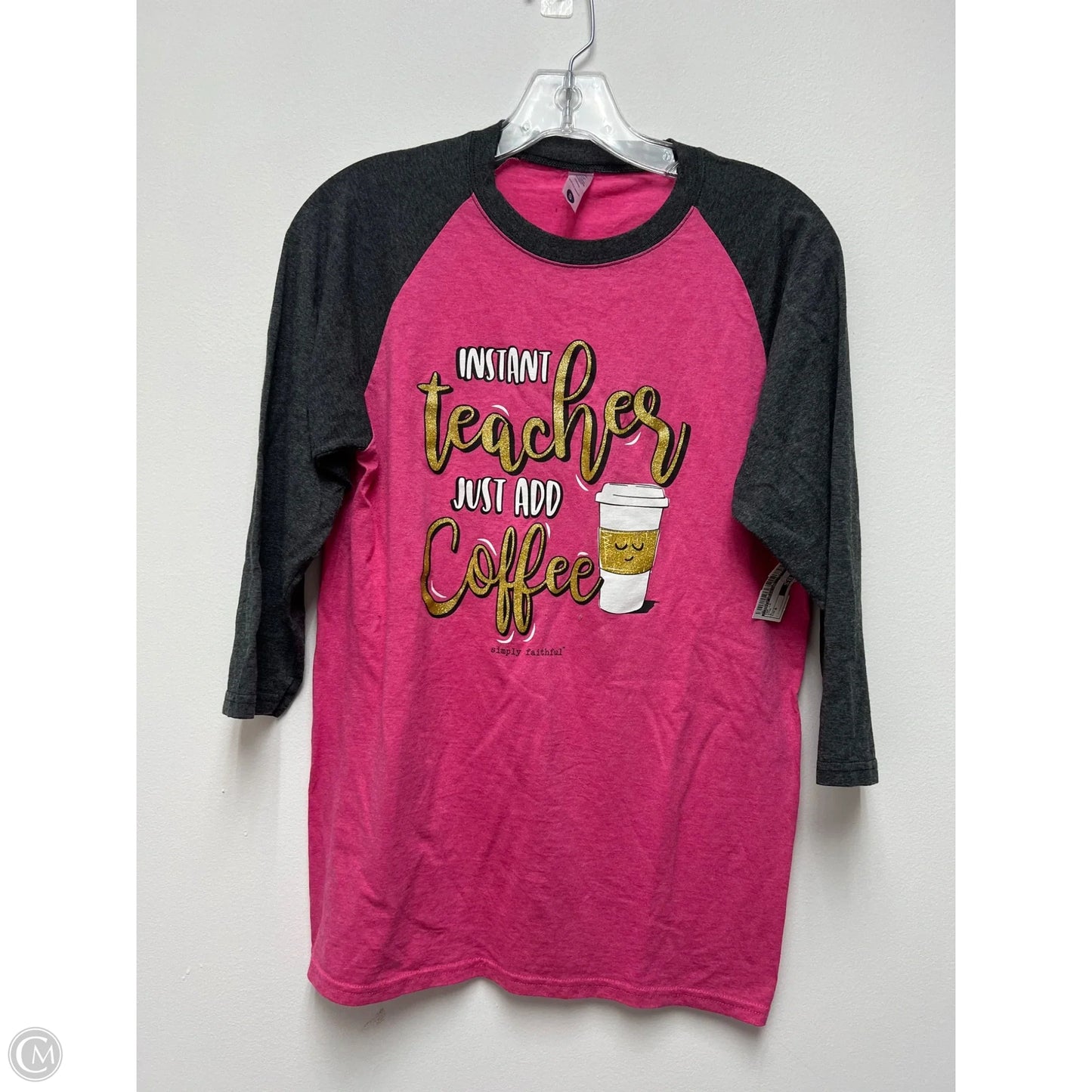 Top Long Sleeve By Simple Pleasures In Pink, Size: S