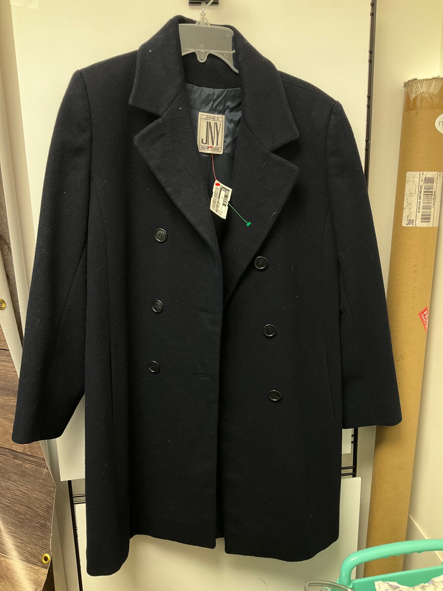 Coat Peacoat By Jones New York In Navy, Size: S