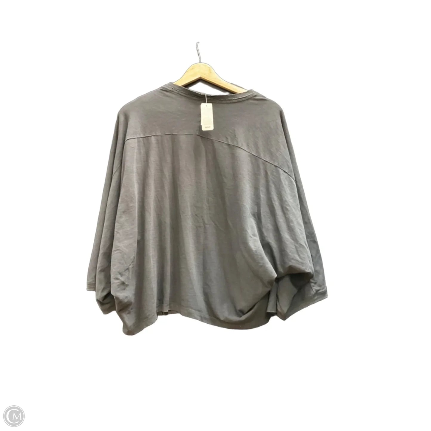 Top Short Sleeve By Aerie In Grey, Size: L