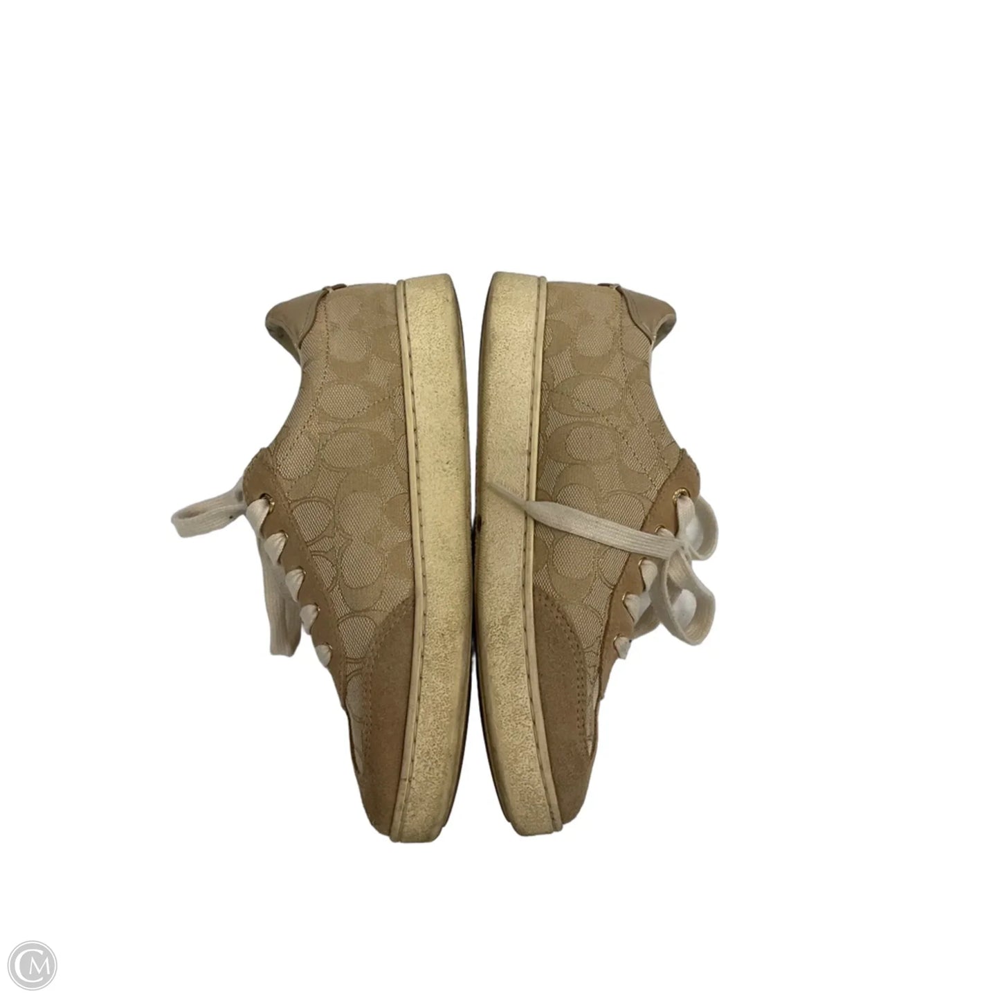 Shoes Designer By Coach In Gold, Size: 7