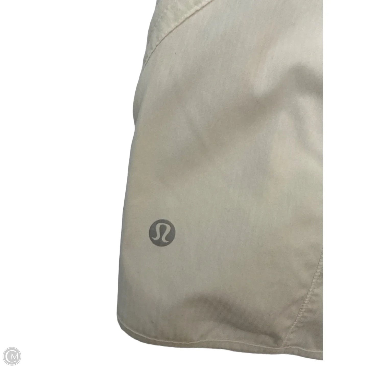 Athletic Shorts By Lululemon In White, Size: 8