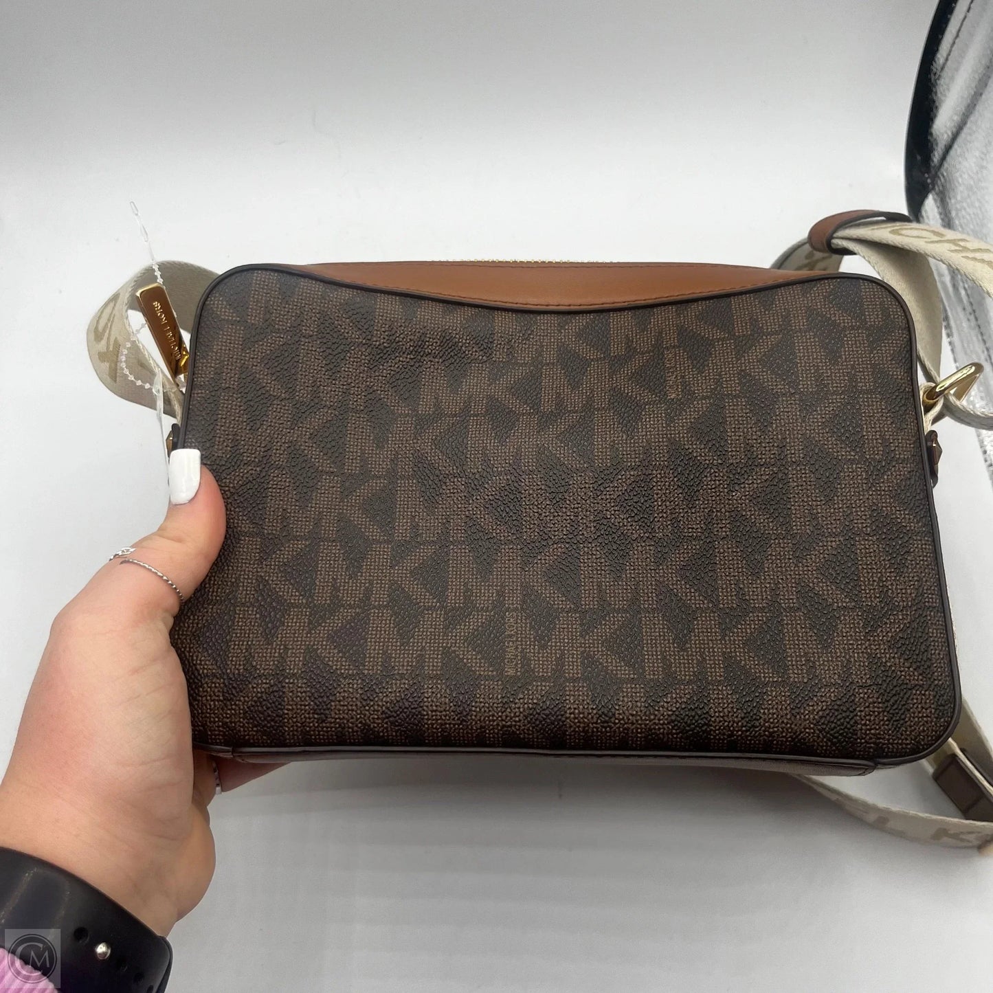 Crossbody Designer By Michael Kors, Size: Medium