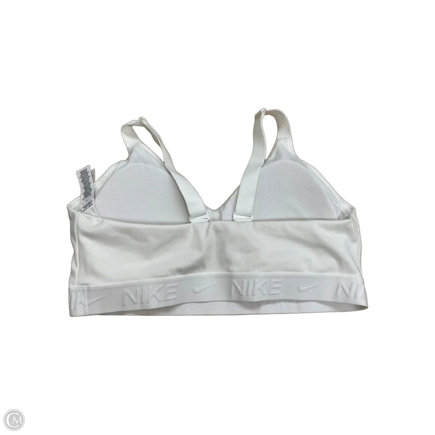 Athletic Bra By Nike In White, Size: M