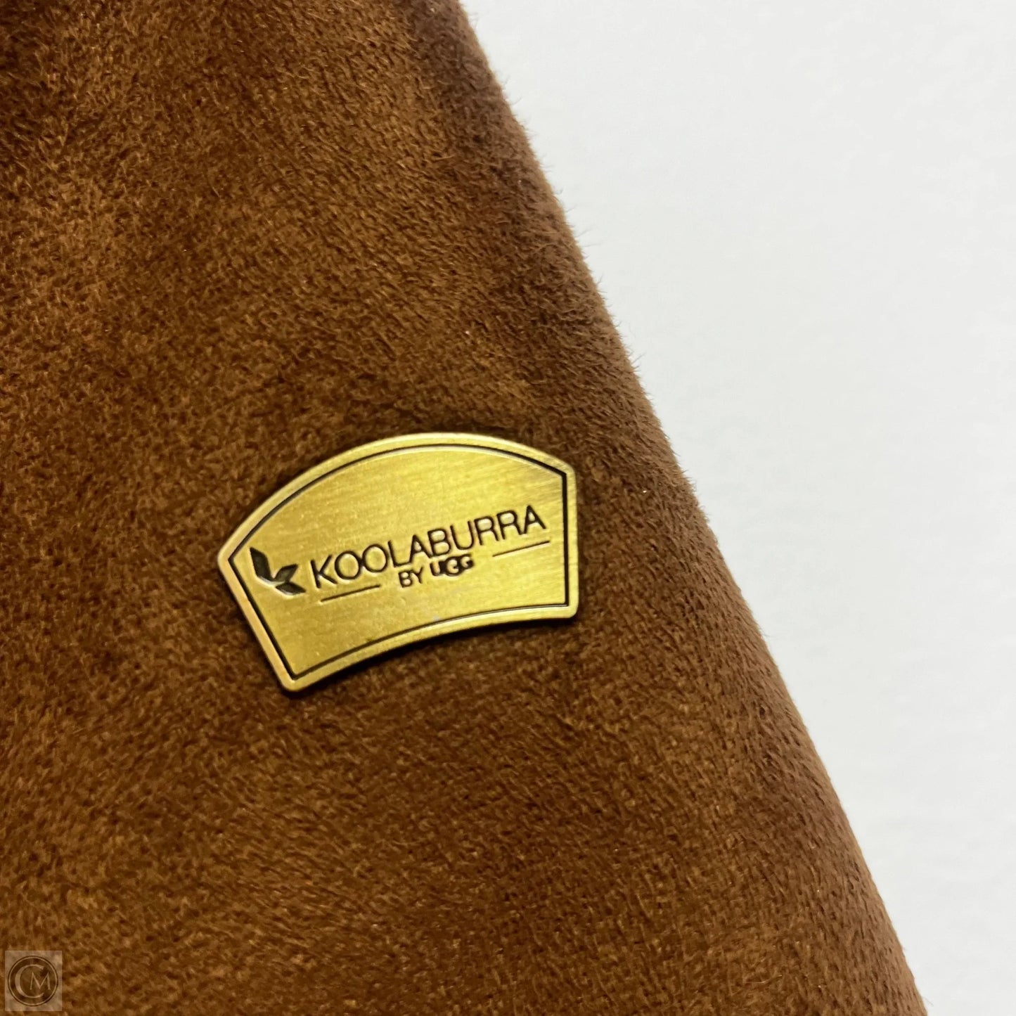 Coat Faux Fur & Sherpa By Ugg In Brown & Cream, Size: M