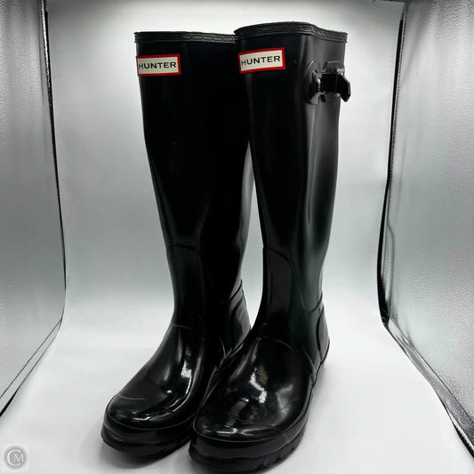 Boots Hiking By Hunter In Black, Size: 7