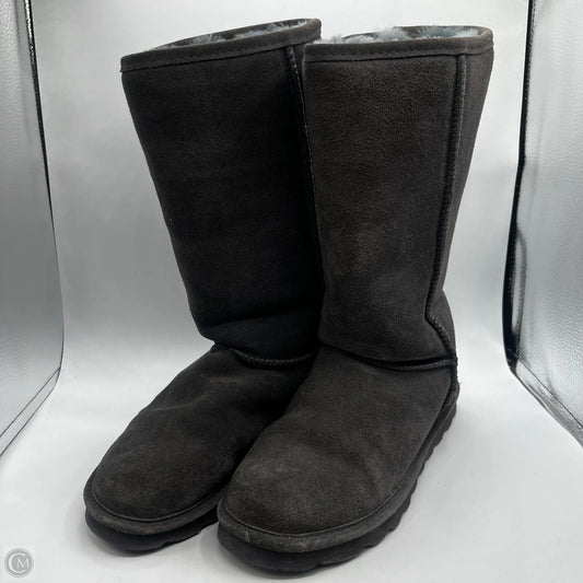 Boots Mid-calf Flats By Bearpaw In Grey, Size: 10