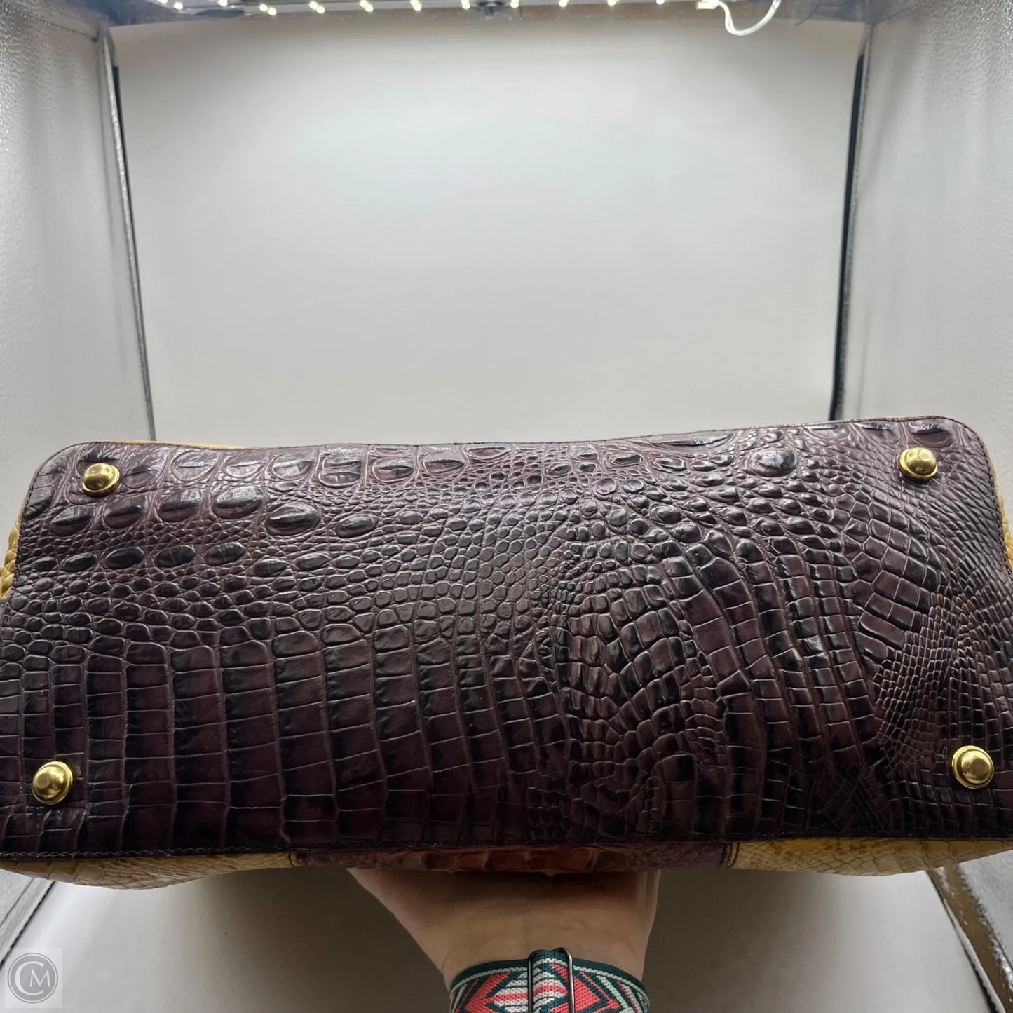 Handbag Designer By Brahmin, Size: Large