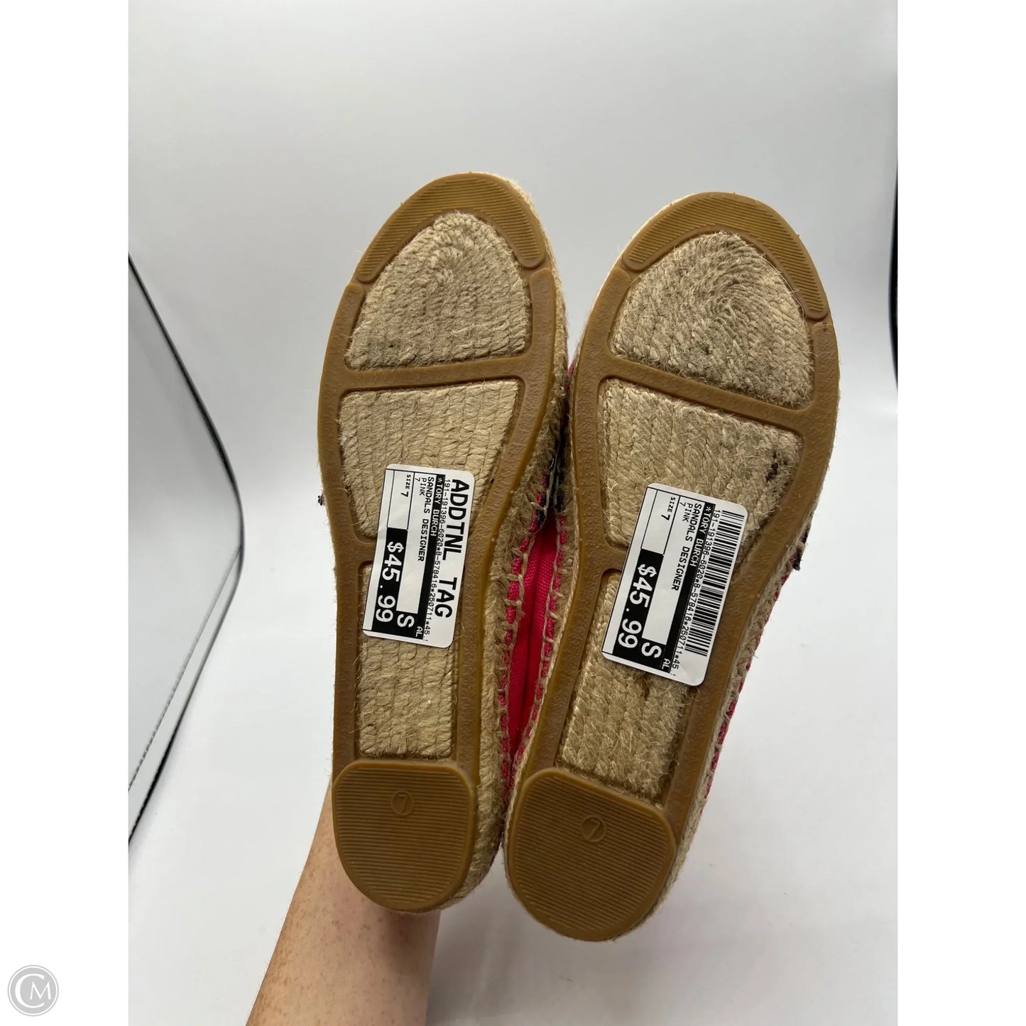 Sandals Designer By Tory Burch In Pink, Size: 7