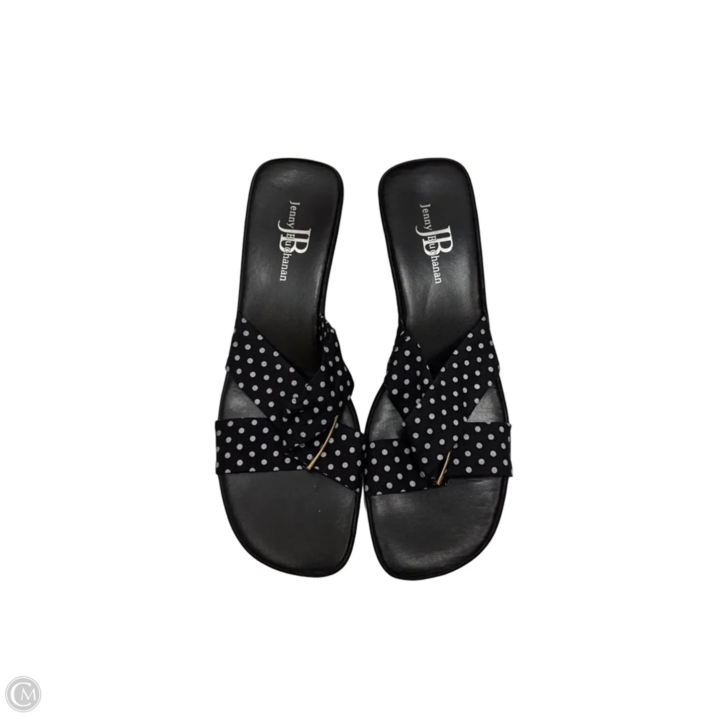 Sandals Heels Block By Clothes Mentor In Black, Size: 10