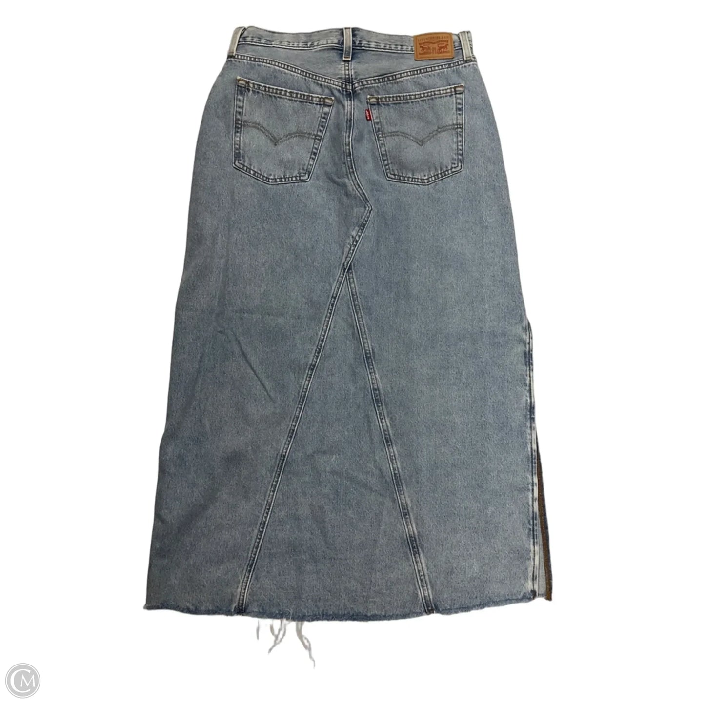Skirt Maxi By Levis In Blue Denim, Size: 3x