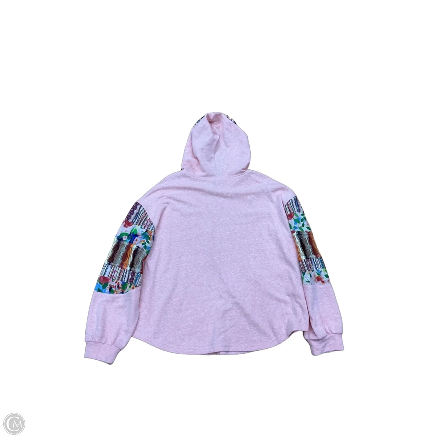 Sweatshirt Hoodie By Easel In Pink, Size: 1x