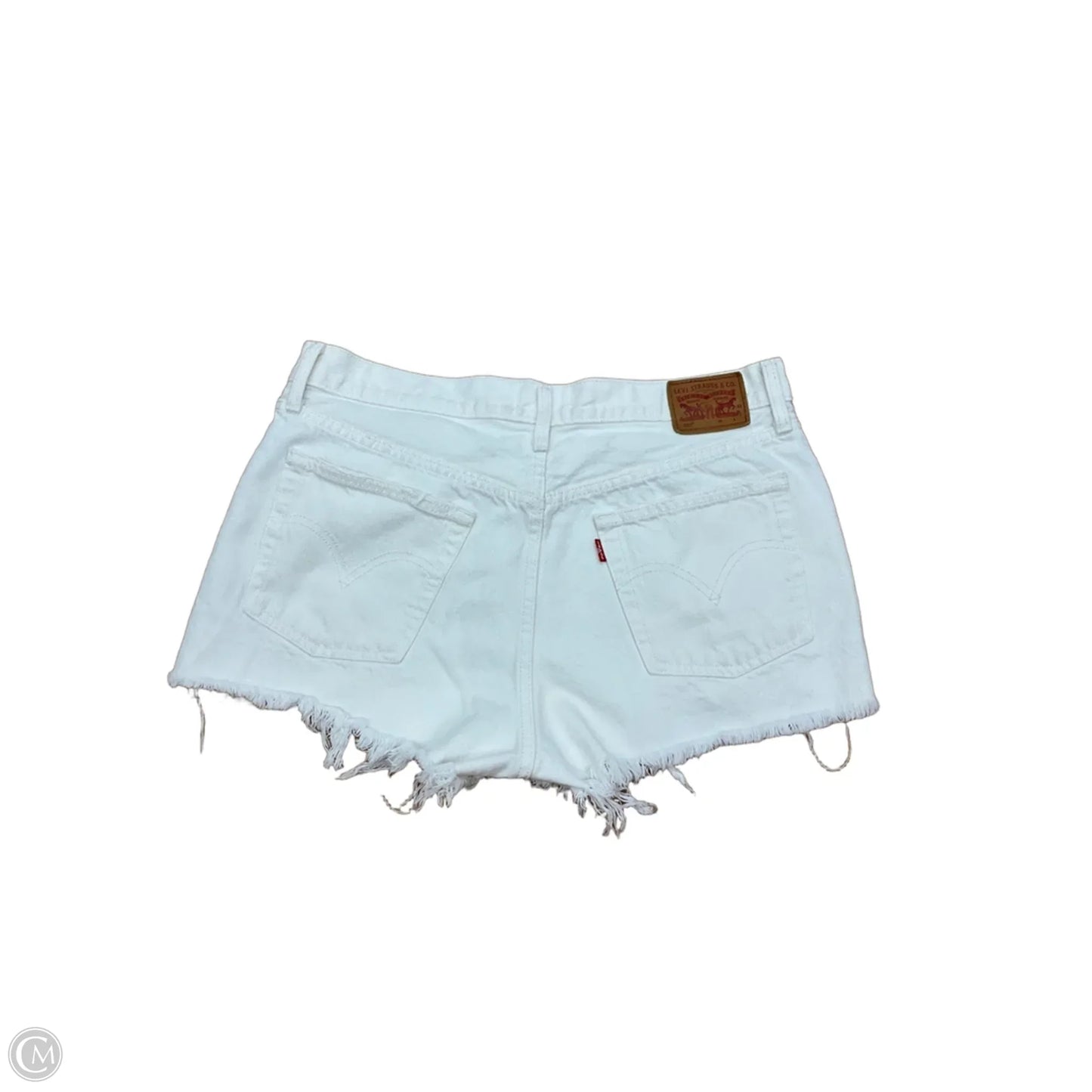 Shorts By Levis In White Denim, Size: 12