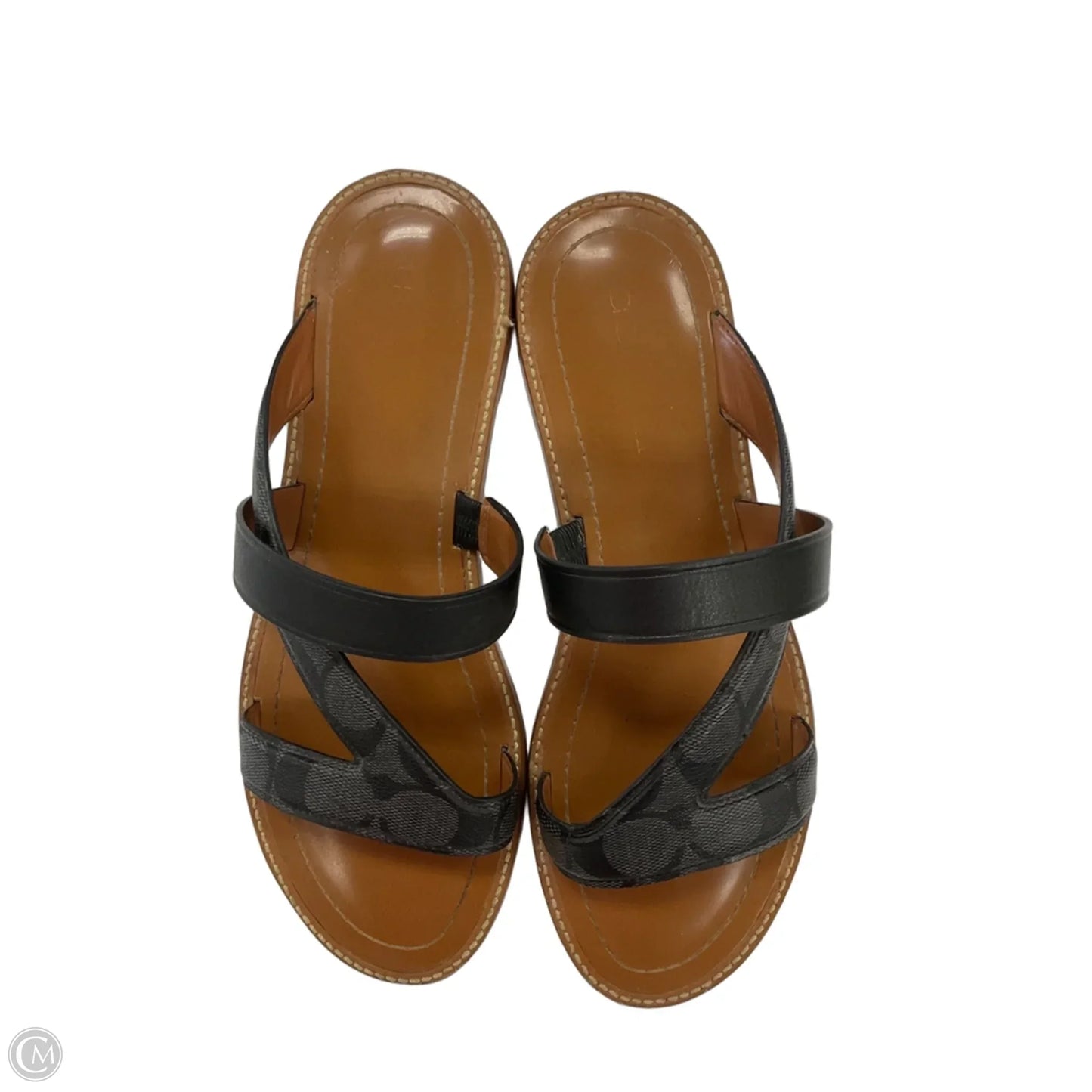 Sandals Designer By Coach In Grey, Size: 9