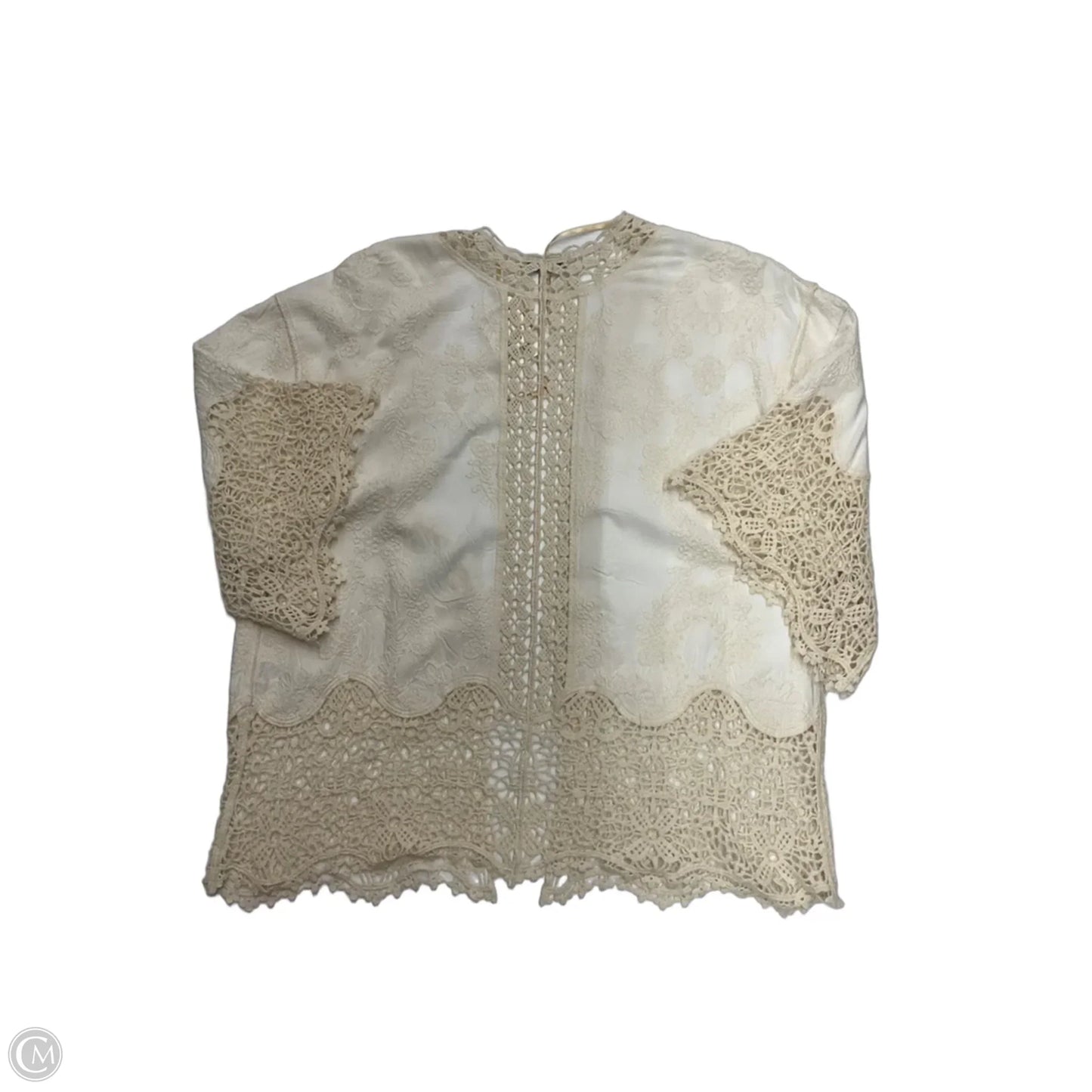 Cardigan By Democracy In White, Size: L