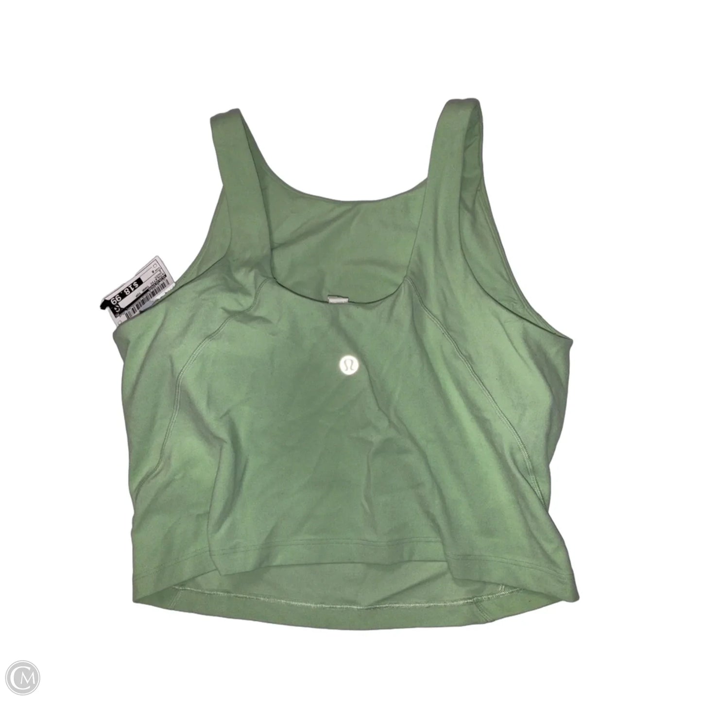 Athletic Tank Top By Lululemon In Green, Size: 8