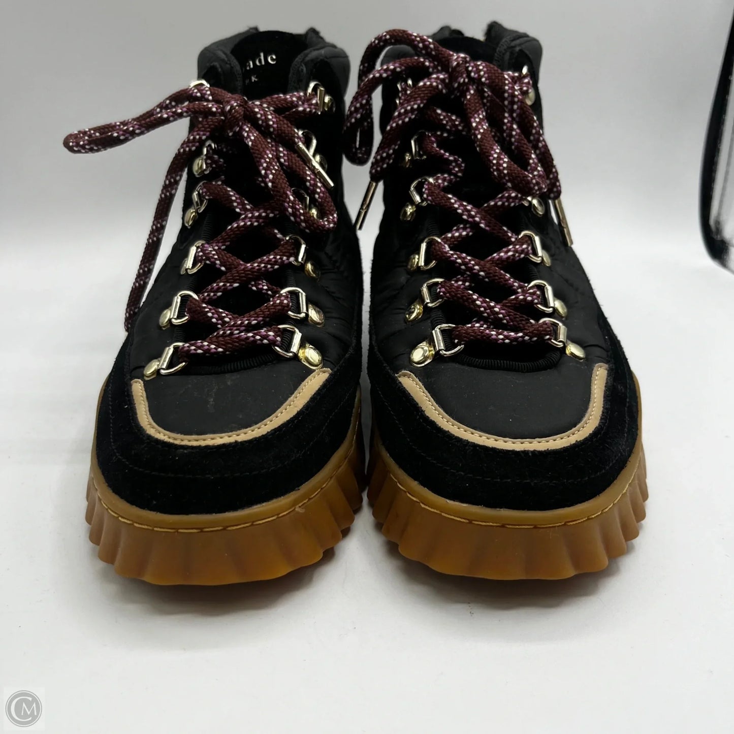 Boots Designer By Kate Spade In Black, Size: 7